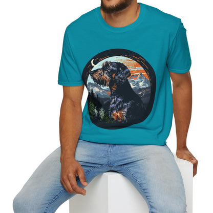 "Howl" Wire-Haired Dachshund Unisex Softstyle T-Shirt