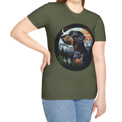 "Howl" Wire-Haired Dachshund Unisex Softstyle T-Shirt