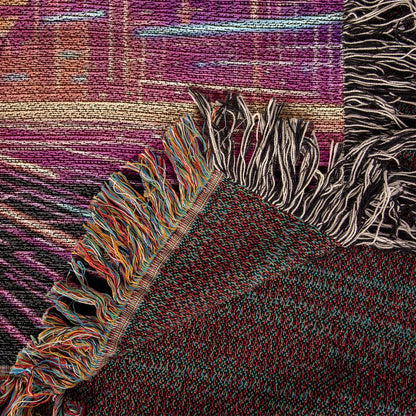 "Warp Drive" Wire-Haired Dachshund Sci-Fi Inspired Woven Blanket