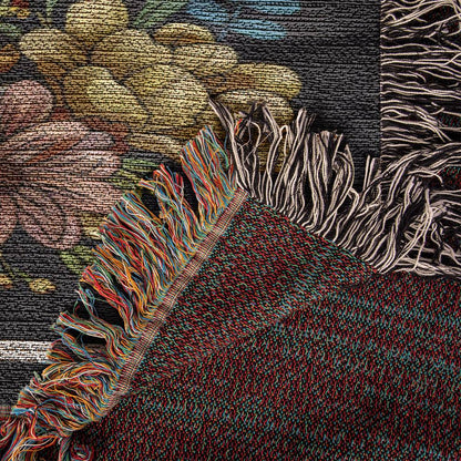 "Sweater Weather" Long-Haired Dachshund Autumn Inspired Woven Blanket