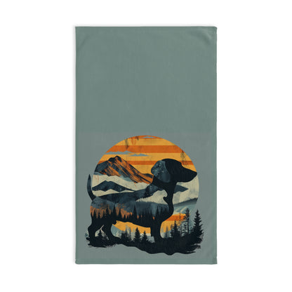 "Smokey" Smooth-Haired Dachshund Nature/Outdoors Hand Towel Set